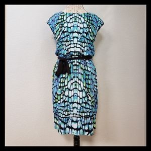 Worthington Jersey Knit Animal-Print Dress